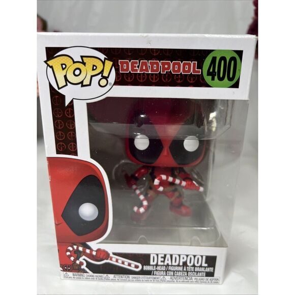 Funko Pop! Marvel - Deadpool:‎ Deadpool With Candy Canes #400 - Picture 2 of 9